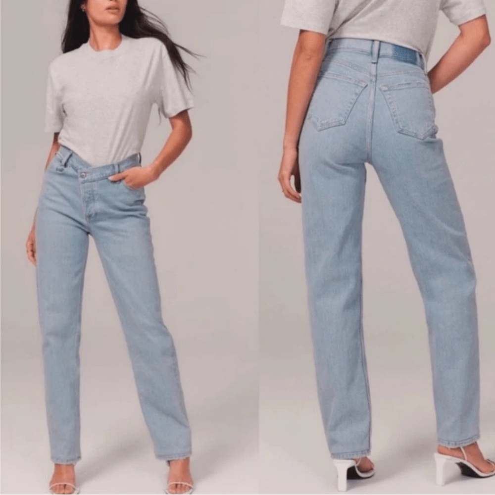 ABERCROMBIE & FITCH The Dad High Rise Jeans Size 10 (30)